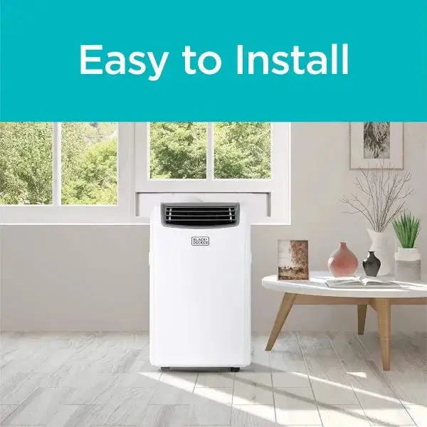 14,000 BTU White Portable AC Unit with Heating Function and Smart Remote – Compact 3-in-1 Climate Control System