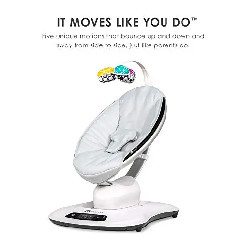 4moms mamaRoo 4 Baby Swing – Smart Bluetooth Rocker with Five Soothing Motion Patterns and Wireless Connectivity 2