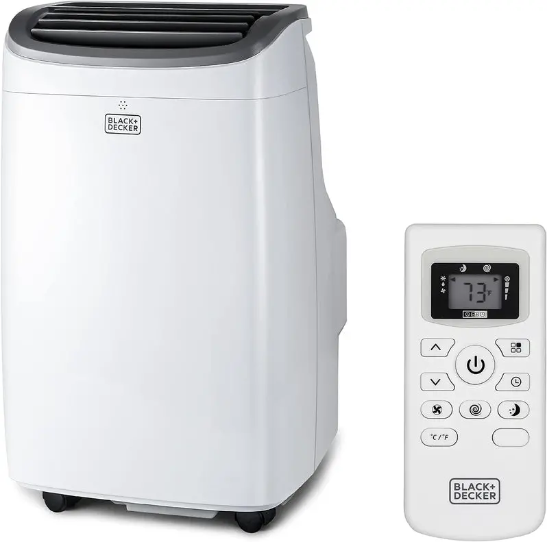 8000 BTU Portable Air Conditioner – Efficient Cooling for Spaces Up to 350 Sq Ft, Includes Remote and Exhaust Hose