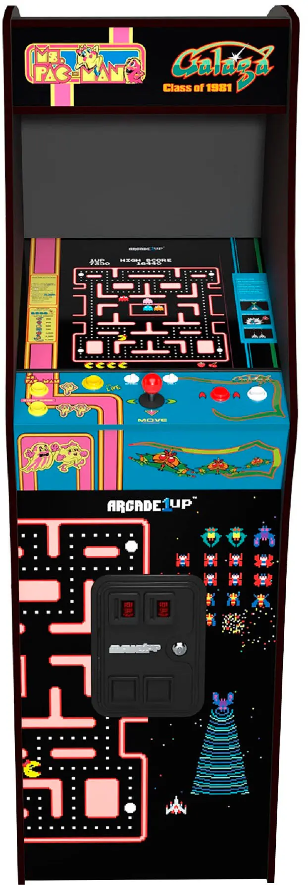 Arcade1Up Class of ’81 Retro Arcade Cabinet – Deluxe Blue Edition with Classic Games 2