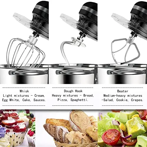 Aucma Professional 6.5 QT Electric Stand Mixer – 6-Speed Tilt-Head Design Optimized for Home Bakers
