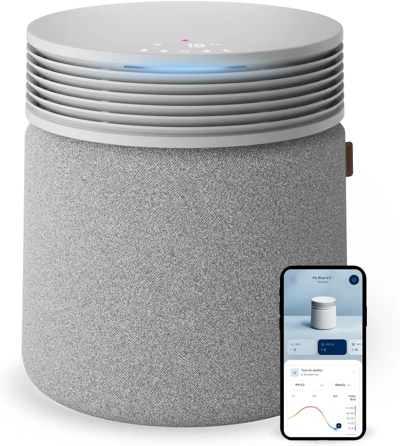 Blueair Blue Signature SP3i Max Smart Air Purifier – WiFi-Enabled HEPASilent Technology for Large Areas (3,385 CFM), Compact Tabletop Design with Advanced Odor Neutralization
