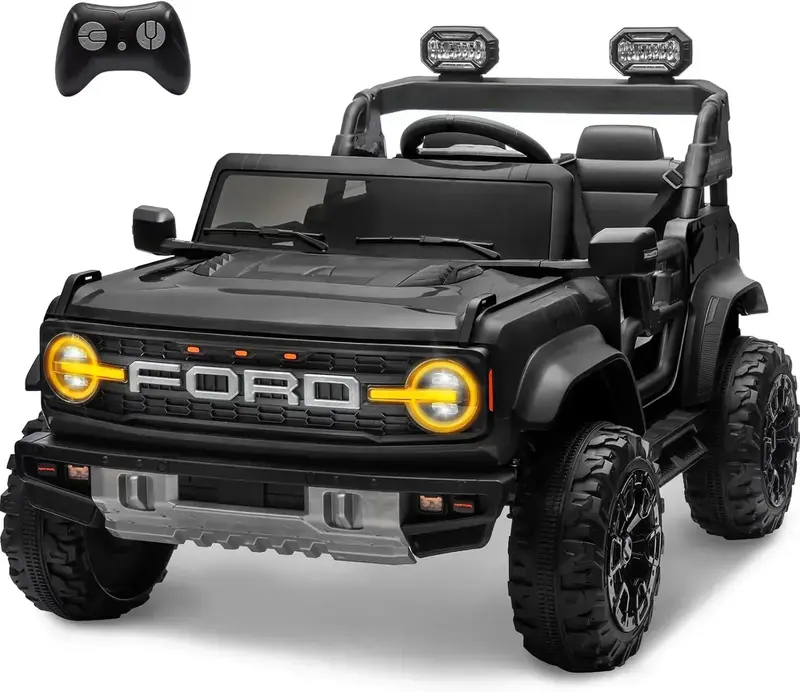 Bronco Raptor Ride-On Toy – Two-Seater Blue Electric Truck for Kids
