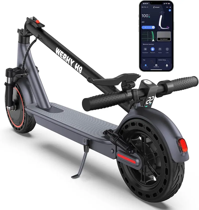 Compact Dual-Power Electric Scooter – 350W/500W Hub Motor, 22 MPH Max Speed, Lightweight Urban Commuter