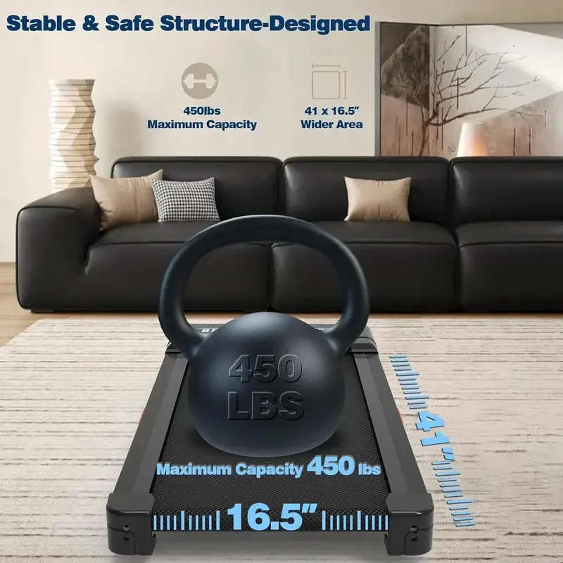 Compact Folding Treadmill for Home Use – Mountaineering-Inspired Design with LED Display & Bluetooth Audio