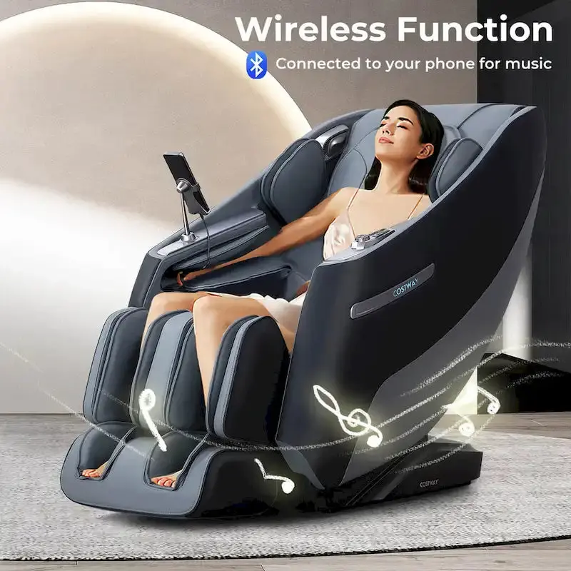 Costway Zero Gravity SL-Track Massage Chair – Full-Body Relaxation with Adjustable Lumbar Support