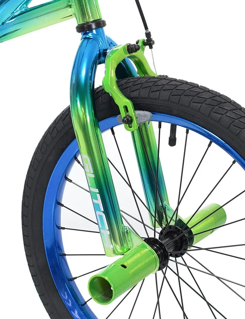 Genesis Glitch Youth BMX Bike – 18-Inch Frame with Dual-Tone Blue-Green Aesthetic 2