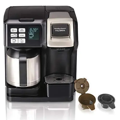 Hamilton Beach FlexBrew Thermal Coffee Maker — Dual-Brew (K-Cup® or Grounds), Programmable Timer