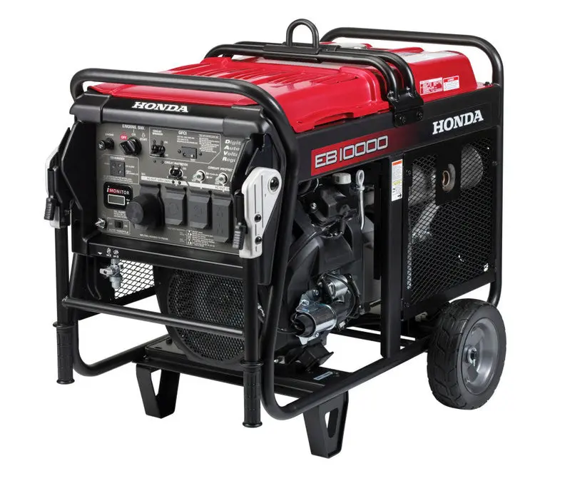 Honda EB10000G Heavy-Duty Portable Generator – 10kW Output, CO-MINDER Safety System, and Rugged Industrial Build
