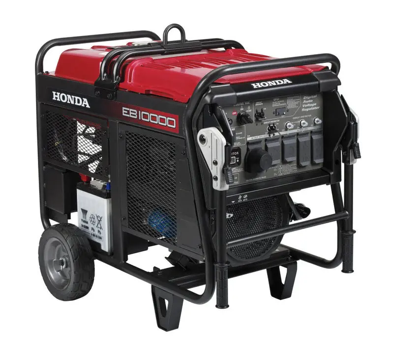 Honda EB10000G Heavy-Duty Portable Generator – 10kW Output, CO-MINDER Safety System, and Rugged Industrial Build
