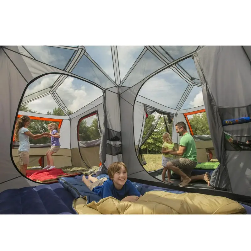 Instant Cabin Tent – 12-Person Spacious Shelter with Rapid-Pitch Frame System