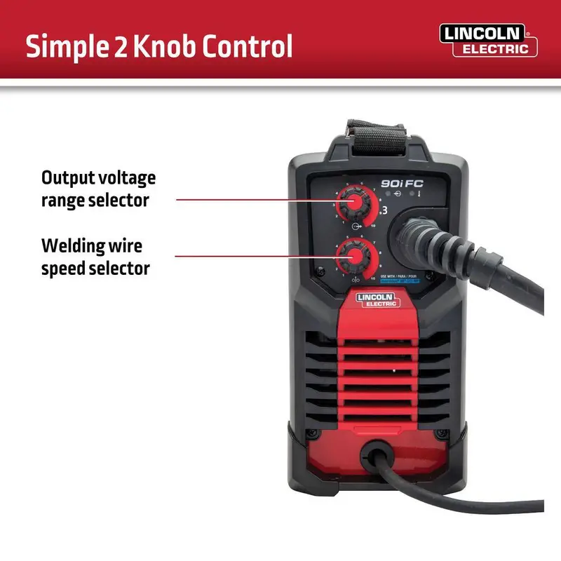 Lincoln Electric WELD-PAK 90i FC Flux-Cored Welder – No-Gas Wire Feed Welding Machine (Model K5255-1)