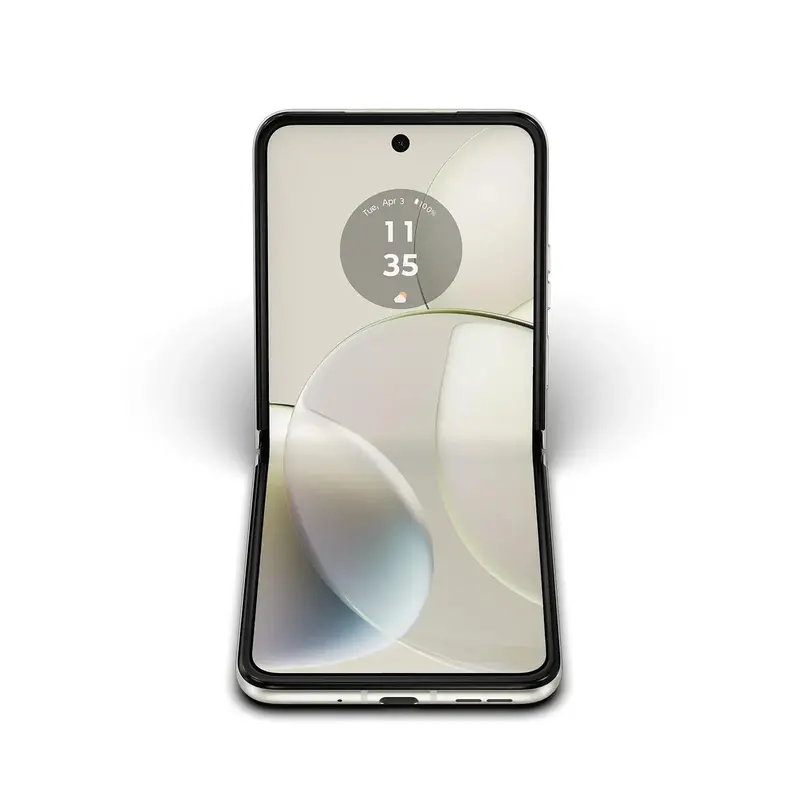 Motorola razr 2023 Foldable Phone — Unlocked Vanilla Cream Model, 32MP Camera, Compact Form Factor