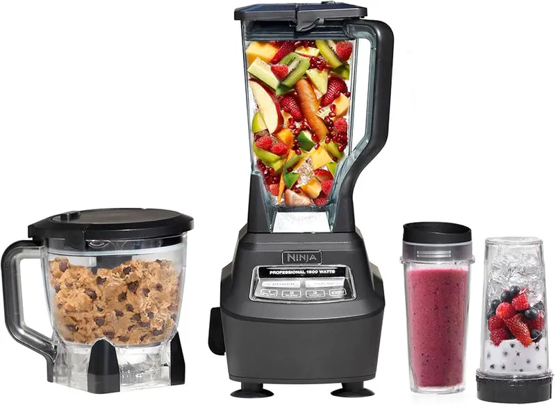 Ninja BL770 All-in-One Kitchen System – High-Performance Blender and Processor Bundle in Sleek Black