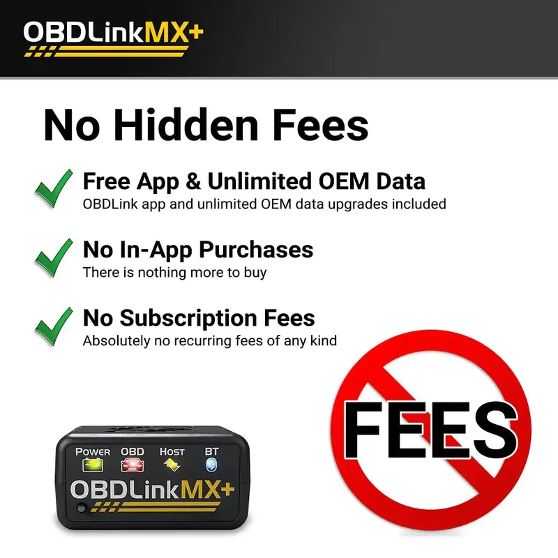 OBDLink MX+ Bluetooth OBD2 Diagnostic Scanner – Cross-Platform Vehicle Troubleshooter for iOS, Android & Windows