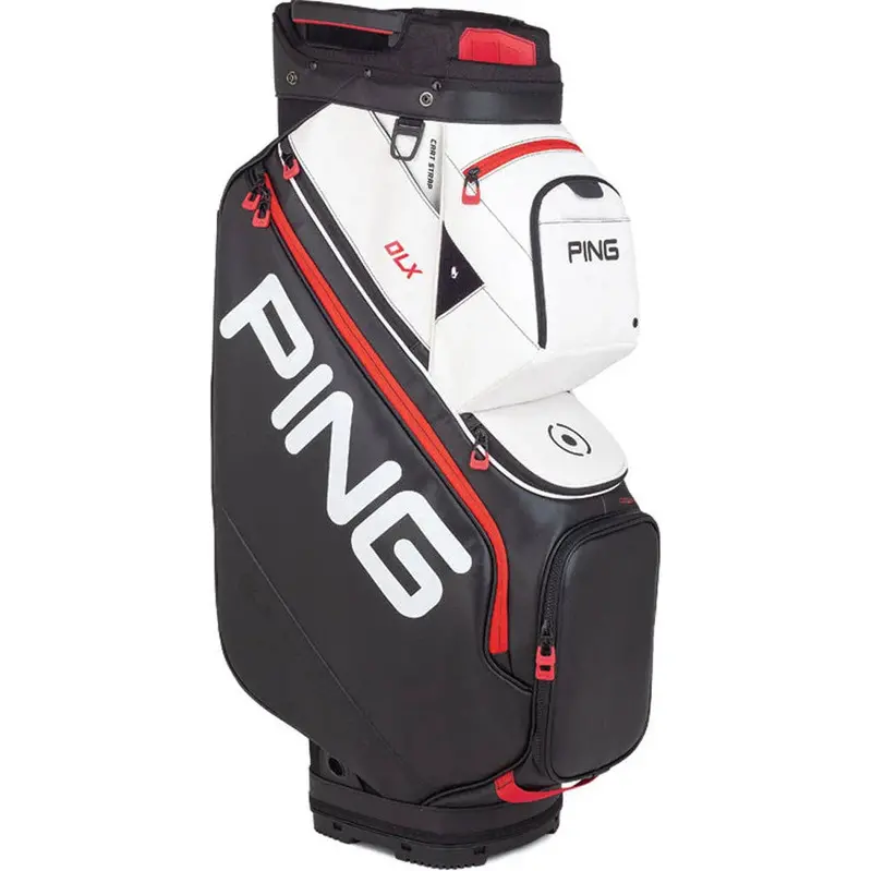 Ping DLX Golf Cart Bag – White, Feature-Rich Organizer with Dedicated Compartments
