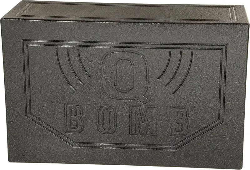 QPower QBOMB12VL Dual 12-Inch Vented Subwoofer Enclosure — Reinforced MDF Cabinet with Rhino Liner Protective Coating