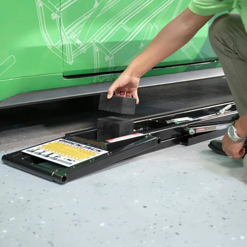 QuickJack 7000TL Dual-Post Portable Car Lift – 7000 lb Capacity, 27" Max Lift, Auto-Locking Safety