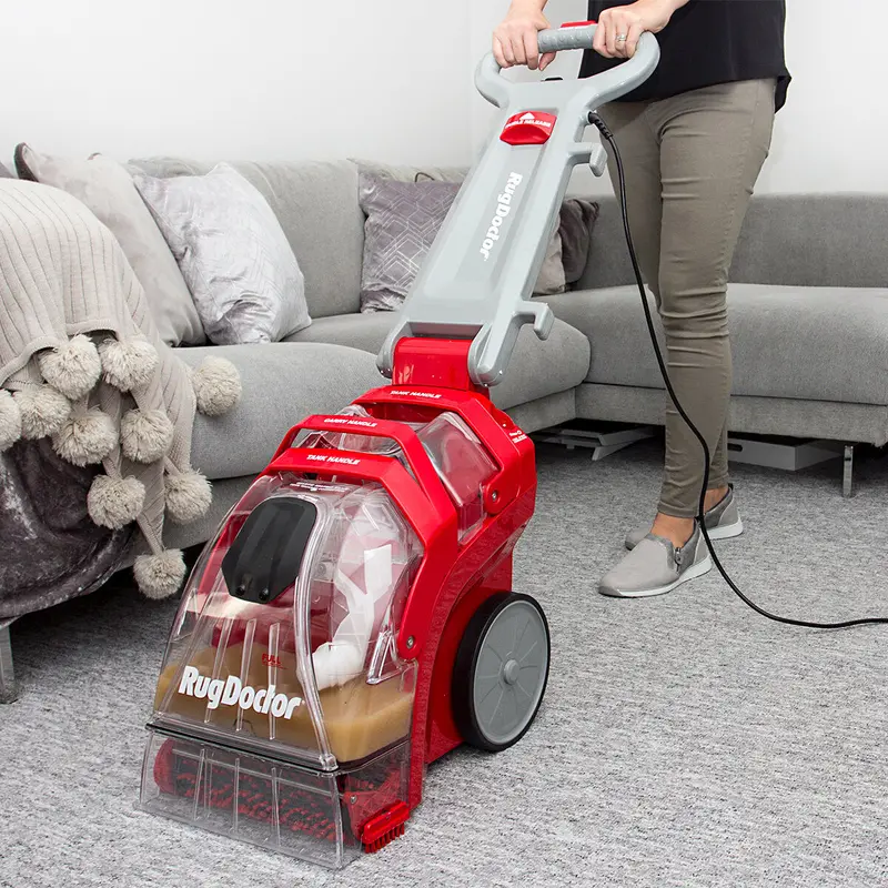Rug Doctor Deep-Clean Carpet Cleaning Machine – Comes with Two 1-Liter Detergent Bottles