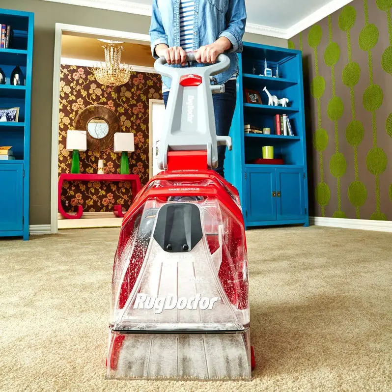 Rug Doctor Deep Clean Upright Carpet Cleaner – Heavy-Duty Extraction Machine with 2-Liter Detergent Kit