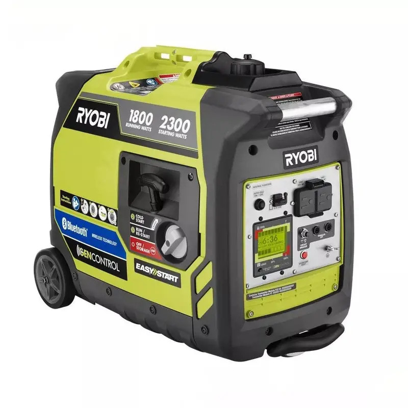 Ryobi 2300W Bluetooth Inverter Generator – Ultra-Quiet, Portable, CARB-Compliant Gas-Powered Unit