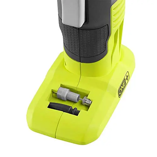 RYOBI ONE+ Cordless High-Pressure Inflator – Digital Pressure Gauge Included; Lithium-Ion Battery and Charger Provided