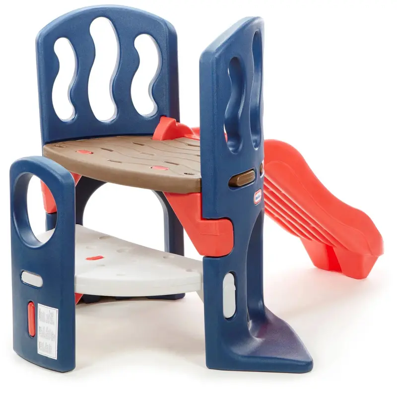 Slide-and-Climb Kids’ Play Structure – Blue and Red Indoor/Outdoor Climber & Slide for Toddlers and Preschoolers (Ages 2–6) 2