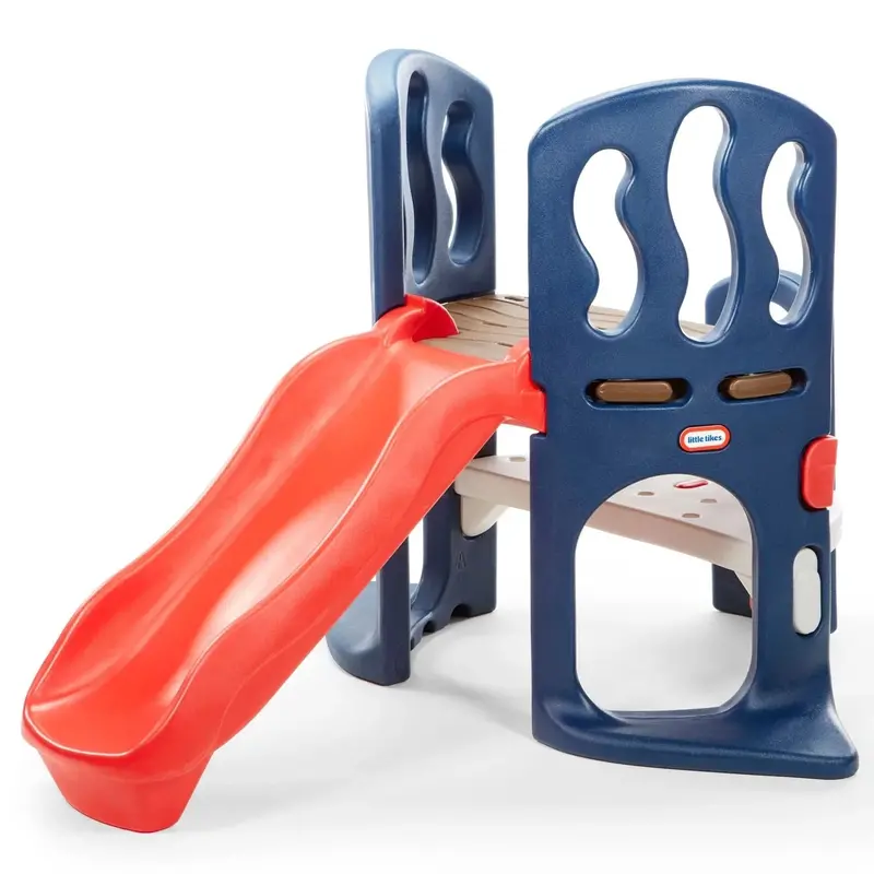 Slide-and-Climb Kids’ Play Structure – Blue and Red Indoor/Outdoor Climber & Slide for Toddlers and Preschoolers (Ages 2–6)