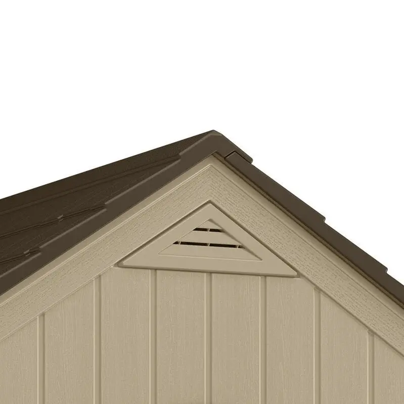 Sutton Outdoor 7'5" x 4' Resin Storage Shed – Weatherproof Plastic Structure with Durable Construction