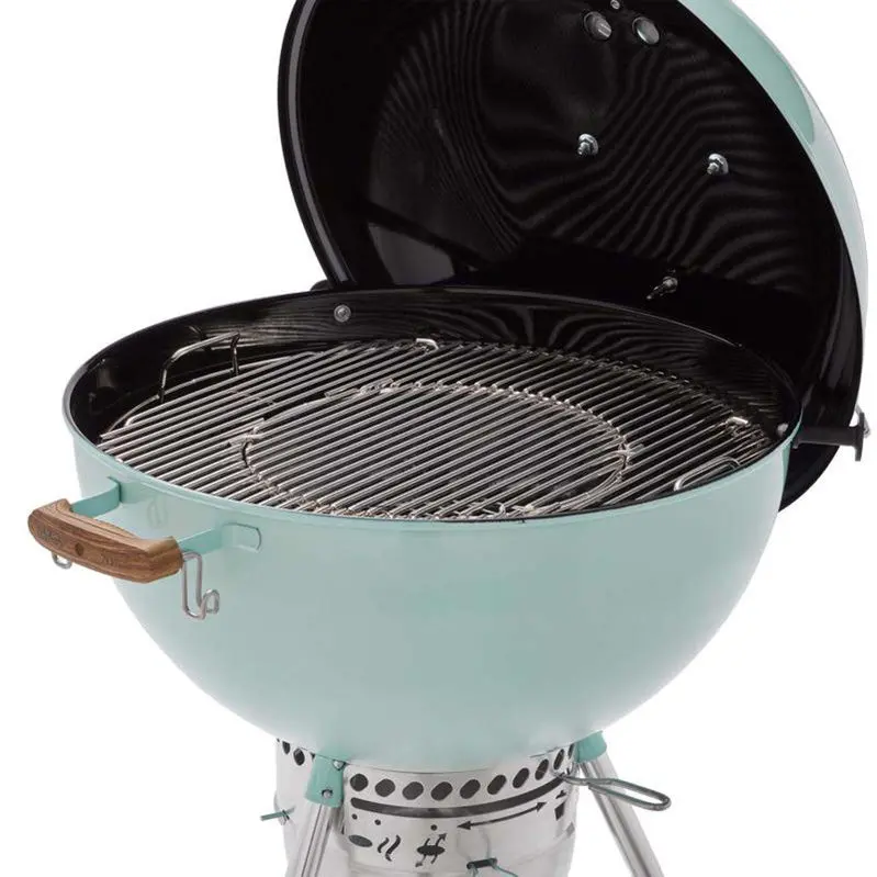 Weber 22" Rock 'n Roll Blue Charcoal Grill – Compact Kettle Design with Premium Finish and Even Heat Distribution 2
